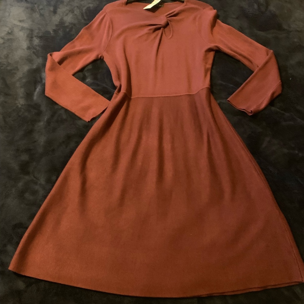 INC International Concepts L sweater dress port